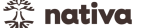 Imagotipo de NATIVA compuesto por un baobab y el nombre de la empresa